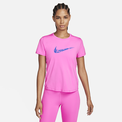 Playera de correr de manga corta Dri-FIT para mujer Nike One Swoosh