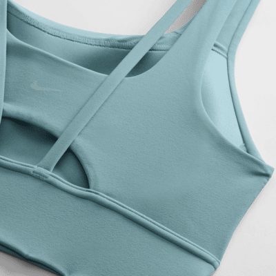 Bra deportivo de media sujeción de corte largo con almohadillas para mujer Nike Zenvy