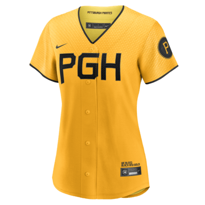 Jersey de béisbol Replica para mujer MLB Pittsburgh Pirates City Connect (Ke'Bryan Hayes)