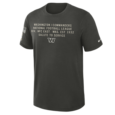 Washington Commanders Salute to Service Slub Men's Nike Dri-FIT NFL T-Shirt