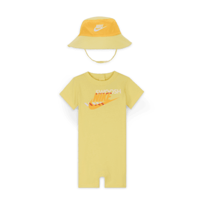 Nike Sportswear PE Baby (0–9M) Romper and Bucket Hat Set