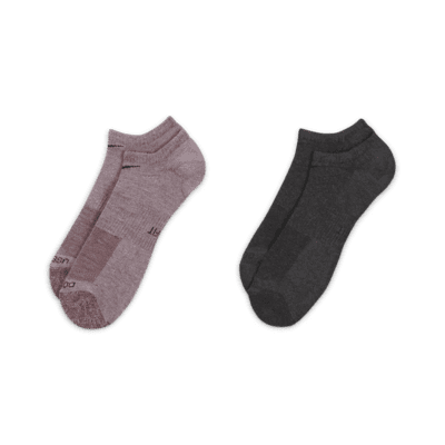 Nike Everyday Plus Cushioned No-Show Socks (2 Pairs)