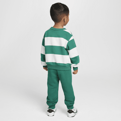 Nike Sportswear Club Toddler 2-Piece Rugby Stripe Crew Set