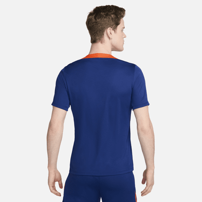 Netherlands Strike Nike Dri-FIT rövid ujjú, kötött férfi futballfelső