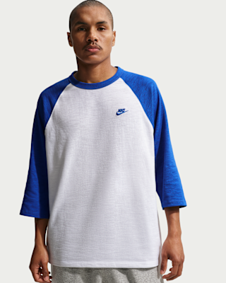 Мужские  Nike Sportswear Club 3/4-Sleeve Raglan Top
