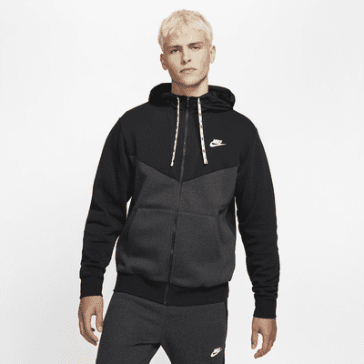 nike training hybrid full zip hoodie