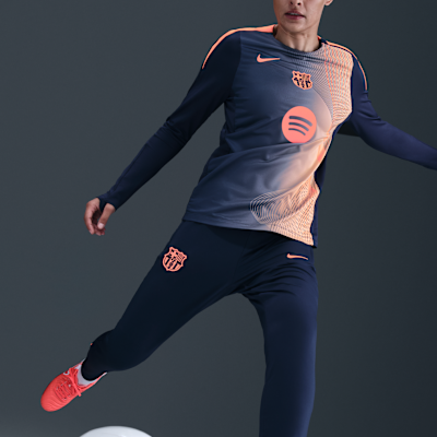 FC Barcelona Strike Üçüncü Nike Dri-FIT Total 90 Örgü Kadın Futbol Eşofman Altı