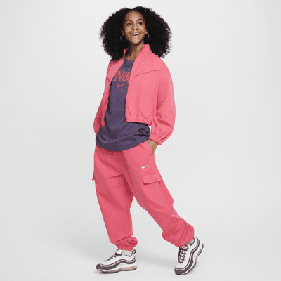 Chamarra ligera oversized para niña Nike Sportswear