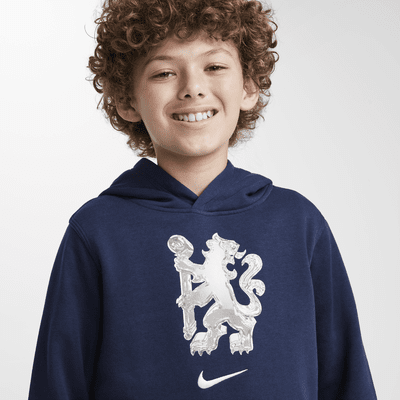 Hoodie pullover de futebol Nike Club Chelsea F.C. Júnior (Rapaz)