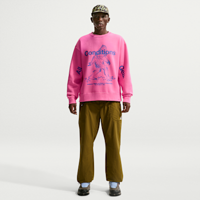 Sweatshirt Nike ACG "Tuff Fleece" Therma-FIT med rund hals för män