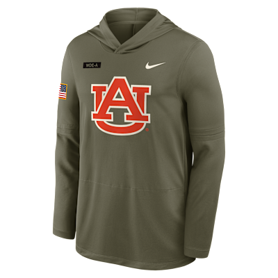Auburn 2025 Military Appreciation Men's Nike Dri-FIT College Long-Sleeve Hooded Top