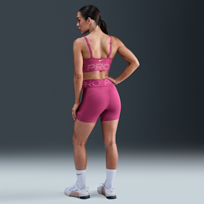 Bra deportivo de media sujeción con almohadillas para mujer Nike Pro Indy Plunge