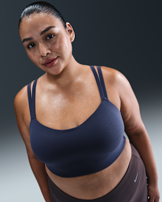 Женские  Nike Zenvy Strappy Light-Support Padded Sports Bra (Plus Size)