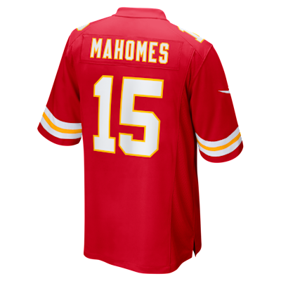 Jersey de juego Nike para hombre Patrick Mahomes Kansas City Chiefs