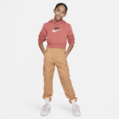 Nike Sportswear Club Fleece Older Kids' (Girls') Crop Hoodie. Nike ZA