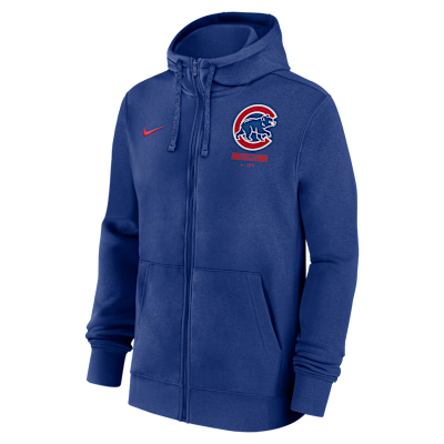 Chicago Cubs Lockup Men's Nike MLB Full-Zip Hoodie