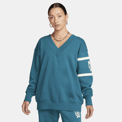 Nike Sportswear Phoenix Fleece sweatshirt med V-hals til dame