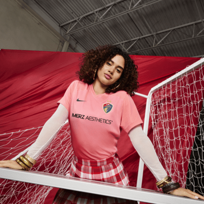 Jersey Nike Dri-FIT de la NWSL replica del North Carolina Courage visitante 2024 Stadium para mujer