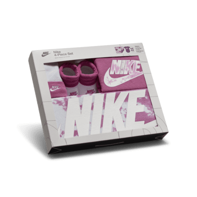 Nike Wash Pack 4-Piece Blanket Box Set Baby Blanket Set