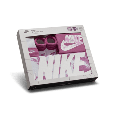 Nike Wash Pack 4-Piece Blanket Box Set Baby Blanket Set. Nike.com