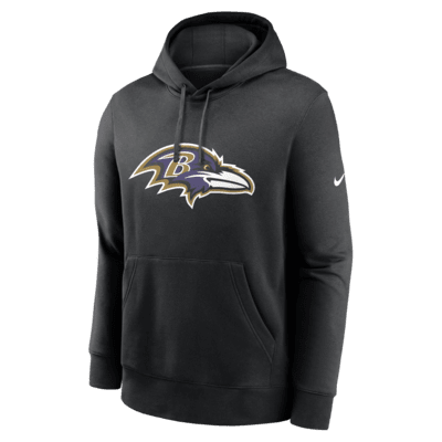 Sudadera con gorro sin cierre Nike de la NFL para hombre Baltimore Ravens