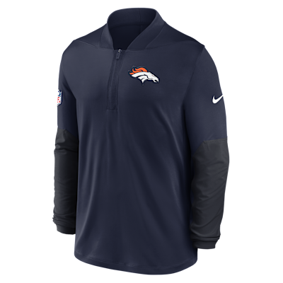 Denver Broncos Feel The Pressure Men's Nike Dri-FIT NFL 1/2-Zip Top
