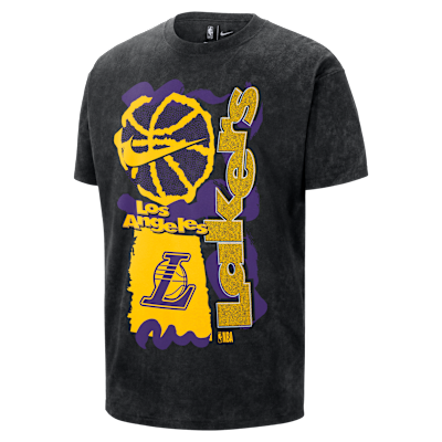 Playera Nike de la NBA Max90 para hombre Los Angeles Lakers Courtside