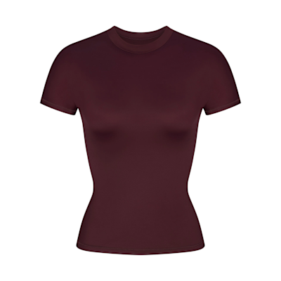 NikeSKIMS Shine Women's Mock-Neck Short-Sleeve Top