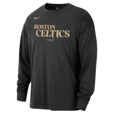 T-shirt a manica lunga Boston Celtics Courtside Nike NBA – Uomo