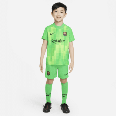 F.C. Barcelona 2021/22 Goalkeeper Younger Kids' Football Kit. Nike ZA