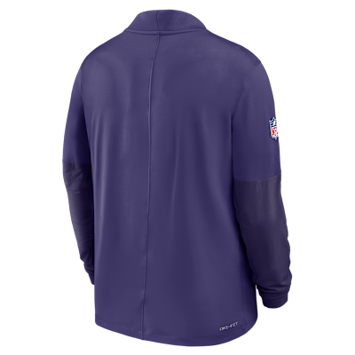 Baltimore Ravens Feel The Pressure Men's Nike Dri-FIT NFL 1/2-Zip Top