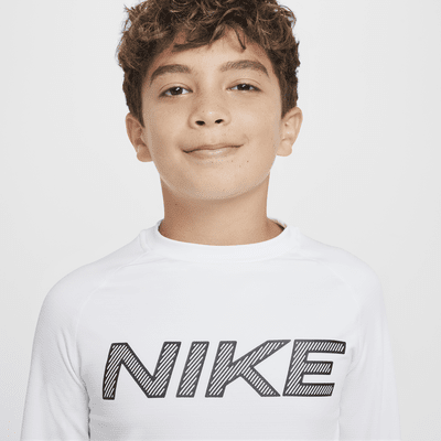 Nike Pro Warm Big Kids' (Boys') Dri-FIT Long-Sleeve Training Top