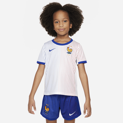 Ensemble 3 pièces replica Nike Football FFF 2024/25 Stadium Extérieur pour enfant