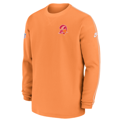 Playera de manga larga de la NFL Nike para hombre Tampa Bay Buccaneers Logo Coach