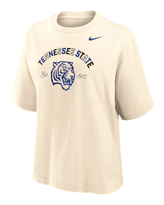 Женская футболка Nike College (Tennessee State University) Boxy Cotton