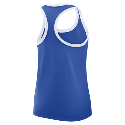 Camiseta de tirantes universitaria Nike con espalda deportiva para mujer Duke Primetime Shadow