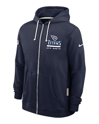 Мужское худи Tennessee Titans Utility Player Sideline Nike Dri-FIT NFL Full-Zip Hoodie