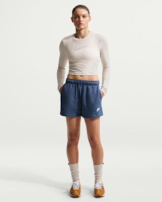 Женские шорты Nike Sportswear Club Fleece Mid-Rise Shorts