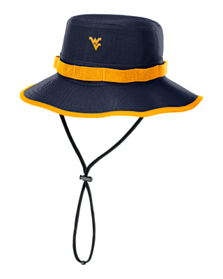 Мужские  West Virginia Sideline Apex Gameday Boonie Nike Dri-FIT College Bucket Hat