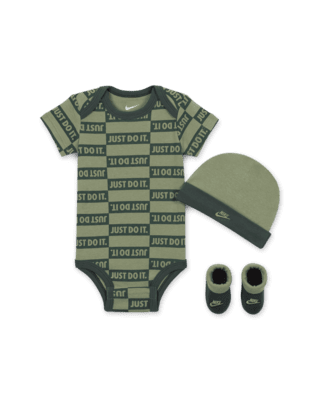 Детские  Nike Baby (0-9M) Textured Club 3-Piece Bodysuit Set