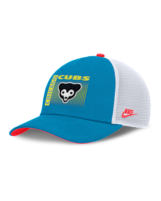 Мужские  Chicago Cubs Neon 90s Rise Nike Dri-FIT MLB Trucker Adjustable Hat