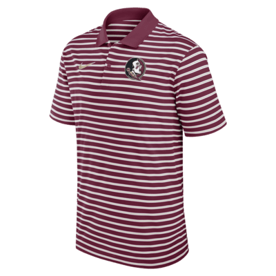 Polo universitario Nike Dri-FIT para hombre Florida State Seminoles Primetime Victory Striped