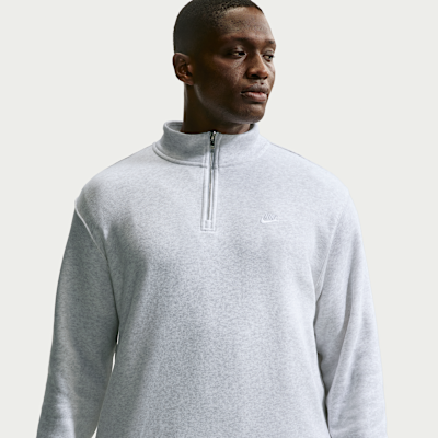 Prenda para la parte superior de tejido Fleece con medio cierre para hombre Nike Sportswear Club