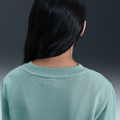Sudadera de cuello redondo para niños talla grande Nike Sportswear Club Fleece