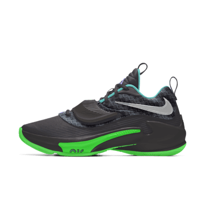 фото Баскетбольные кроссовки с индивидуальным дизайном nike zoom freak 3 by you - черный