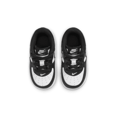 Nike Unisex Kids Force 1 LV 2 Sneakers Black/White DV1624-001 Size US:10C