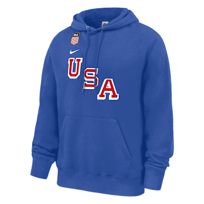 Connor Hellebuyck USA Club Fleece Men's Nike Pullover Hoodie from Nike - $90