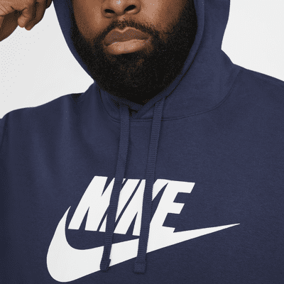 Sudadera con gorro sin cierre con estampado para hombre Nike Sportswear Club Fleece