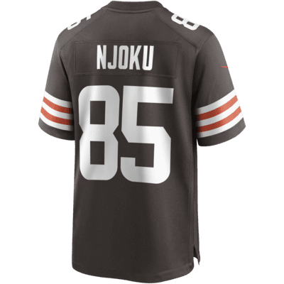 Men's Nike Denzel Ward Brown Cleveland Browns Vapor Limited Jersey