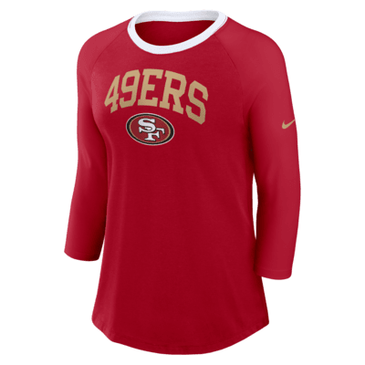 San Francisco 49ers Women's Nike NFL 3/4-Sleeve T-Shirt